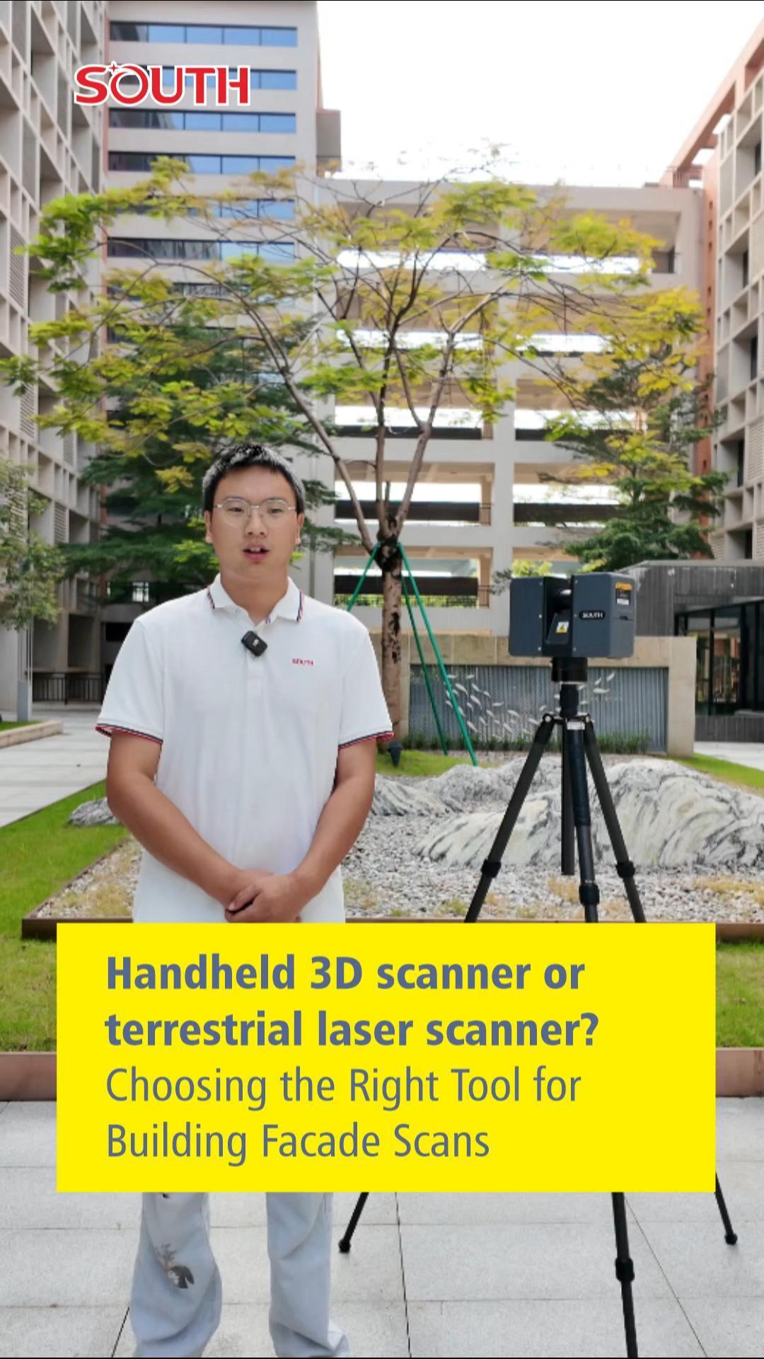 Handheld 3D scanner or terrestrial laser scanner? Choosing the Right Tool for Building Facade Scans