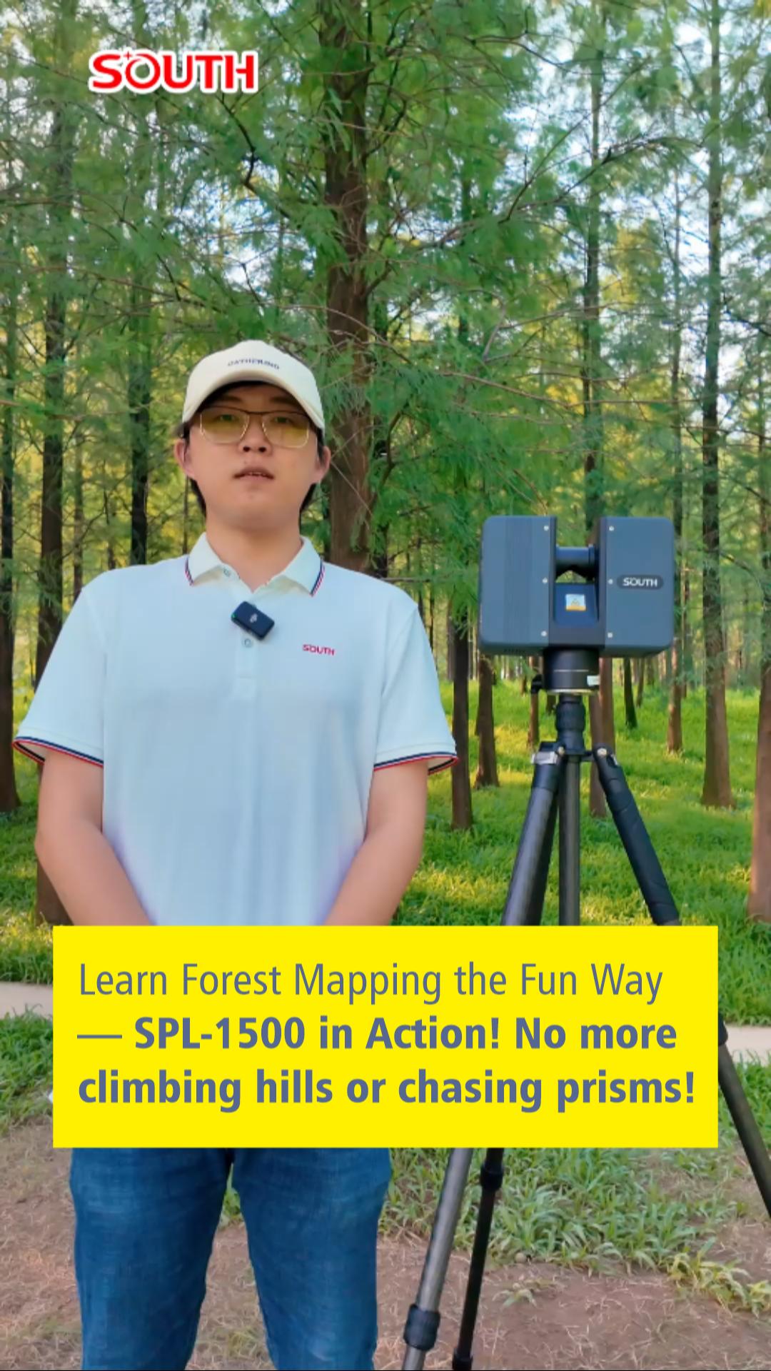 Learn Forest Mapping the Fun Way — SPL-1500 in Action! No more climbing hills or chasing prisms!